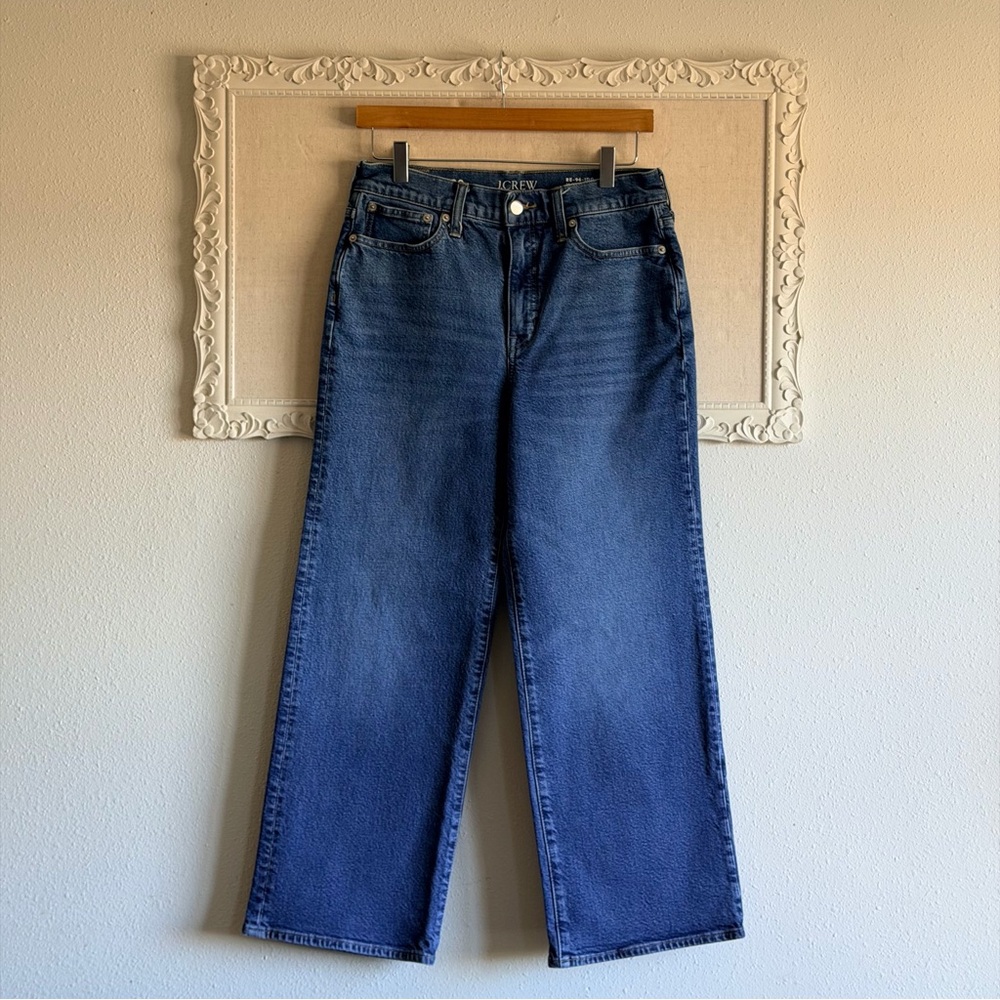 J.Crew High-Rise Slim Wide Leg Jeans